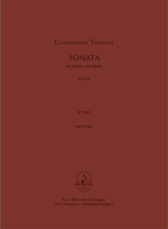 Giampaolo Testoni Sonata Violine mit Begleitung