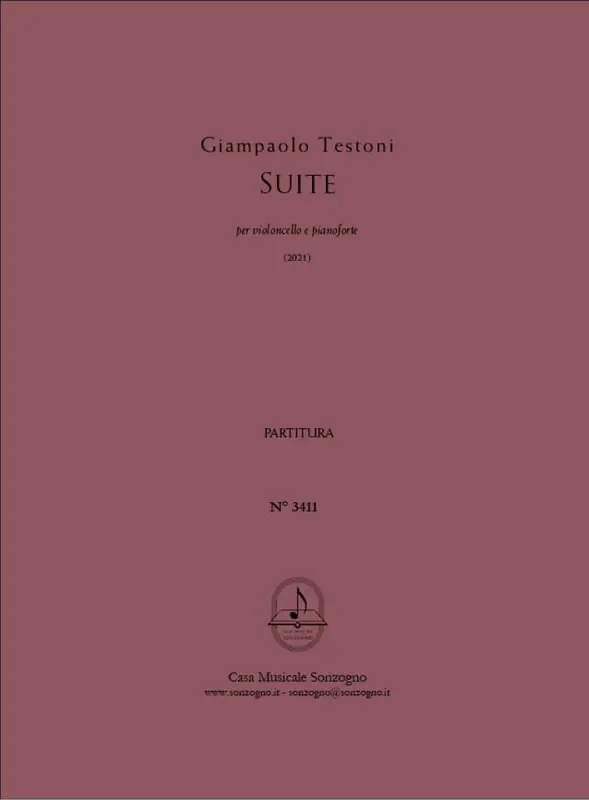 Giampaolo Testoni Suite Cello mit Begleitung