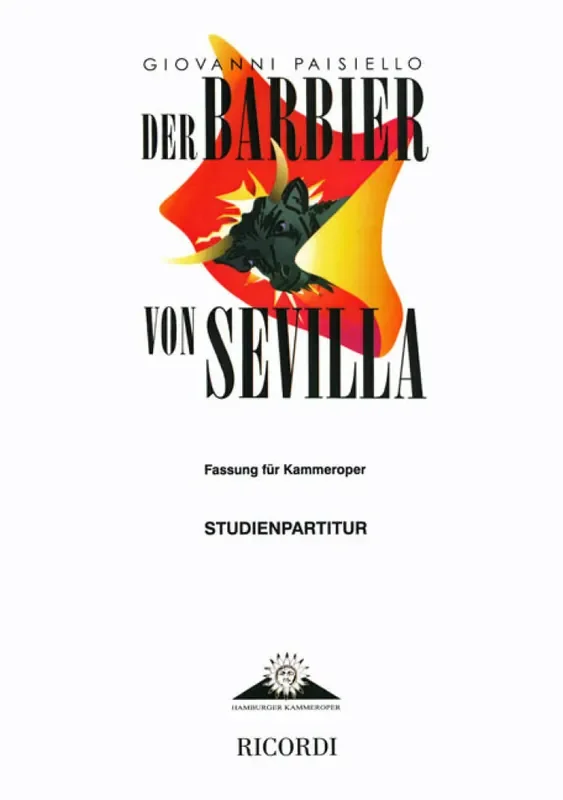 Giovanni Paisiello Der Barbier von Sevilla Opern Klavierauszug