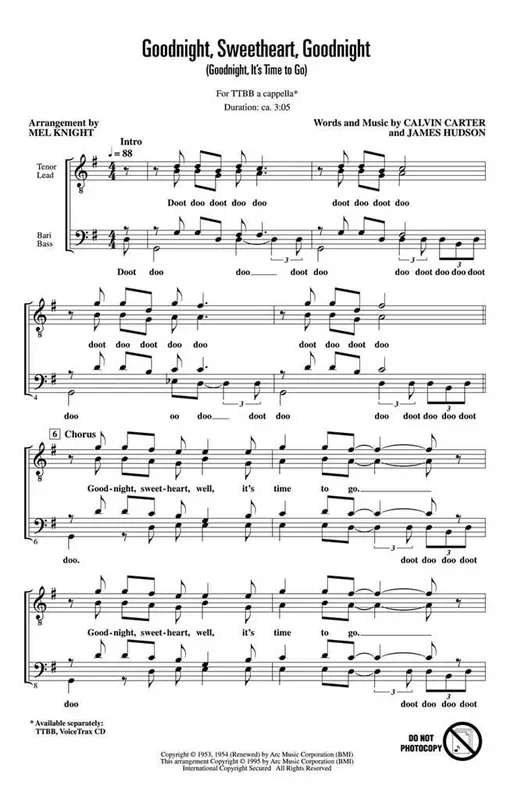 Goodnight, Sweetheart, Goodnight