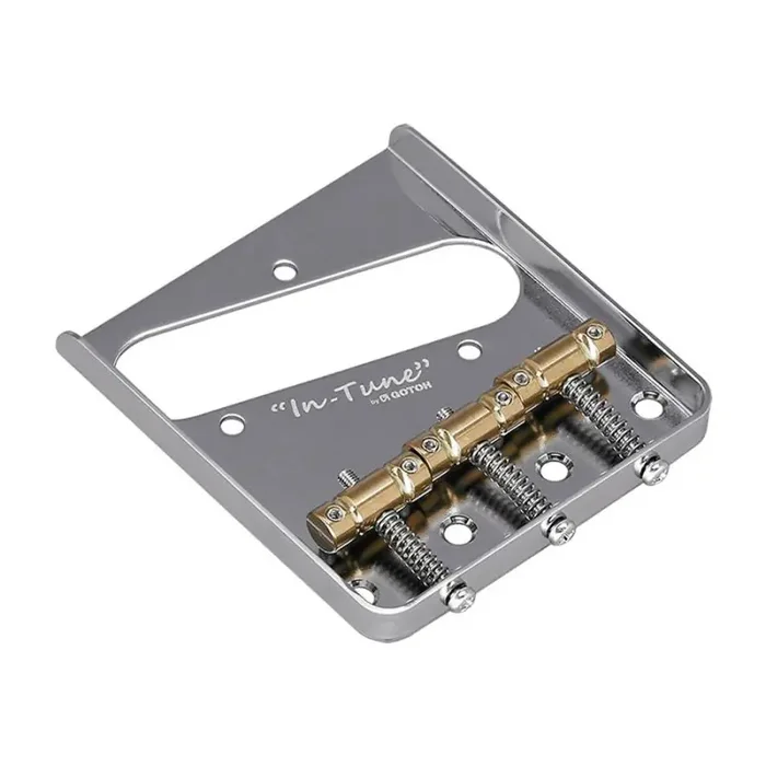 Gotoh BS-TC1 bridge-tailpiece T-model with brass saddles, nickel