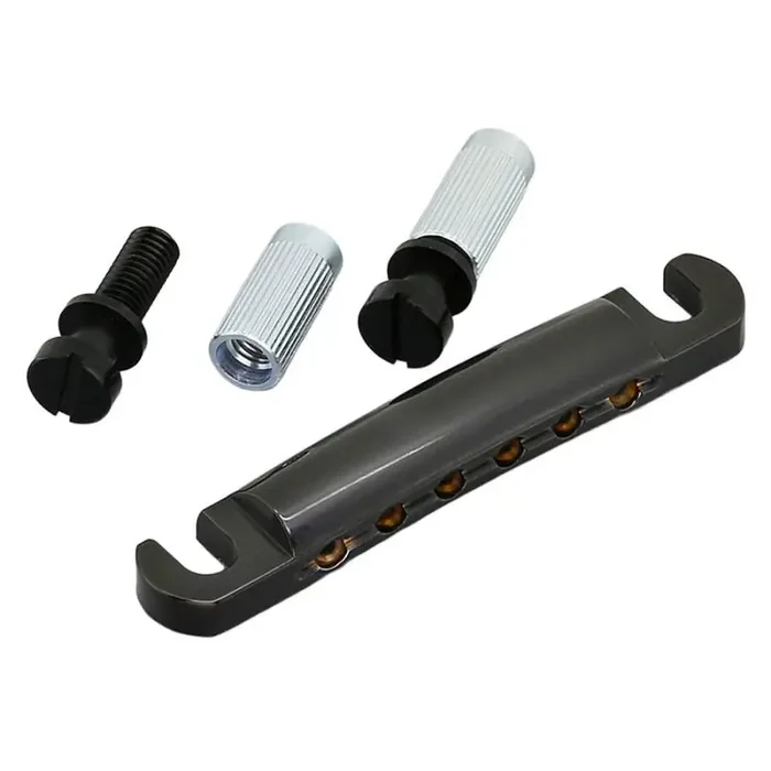 Gotoh GE101A aluminium tailpiece with studs, black