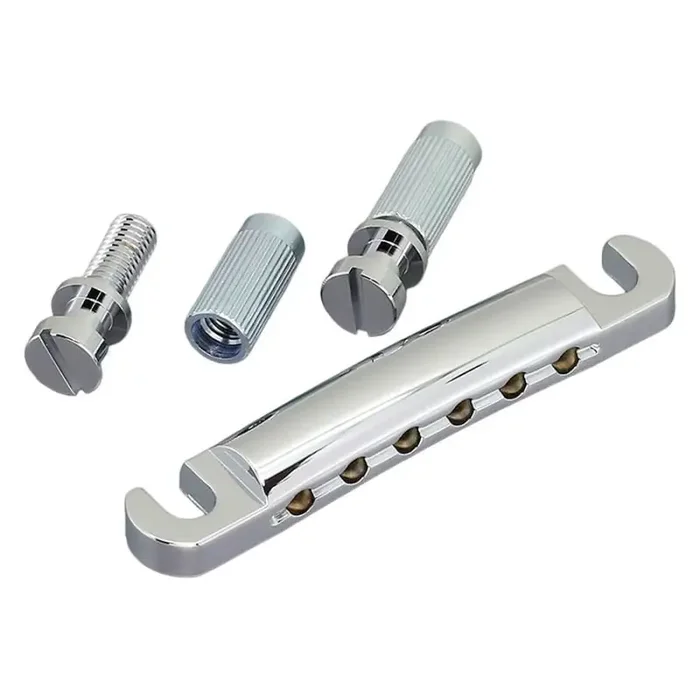 Gotoh GE101A aluminium tailpiece with studs, chrome