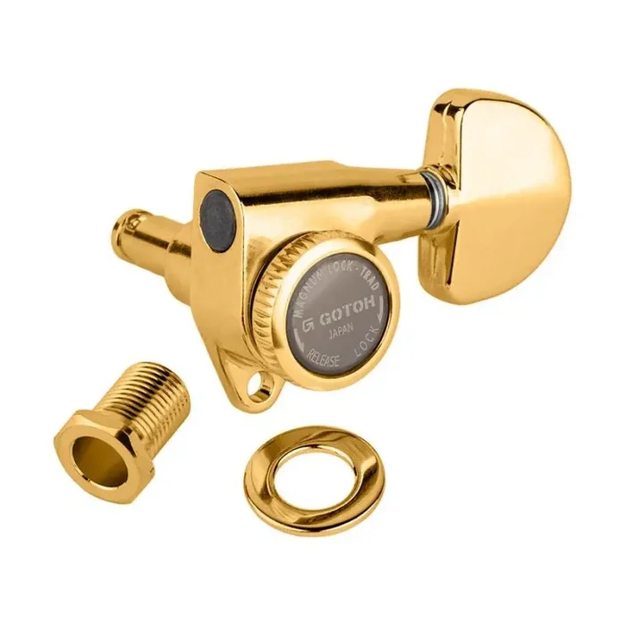 Gotoh SG301 machine heads with Magnum Lock Trad and 20 buttons, 3L3R, gold