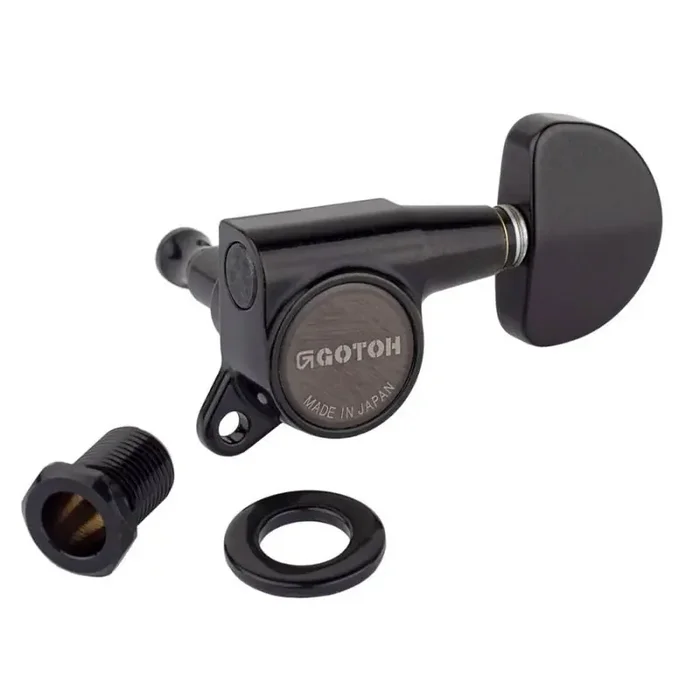 Gotoh SG381 machine heads with B20 buttons, 3L3R, cosmo black
