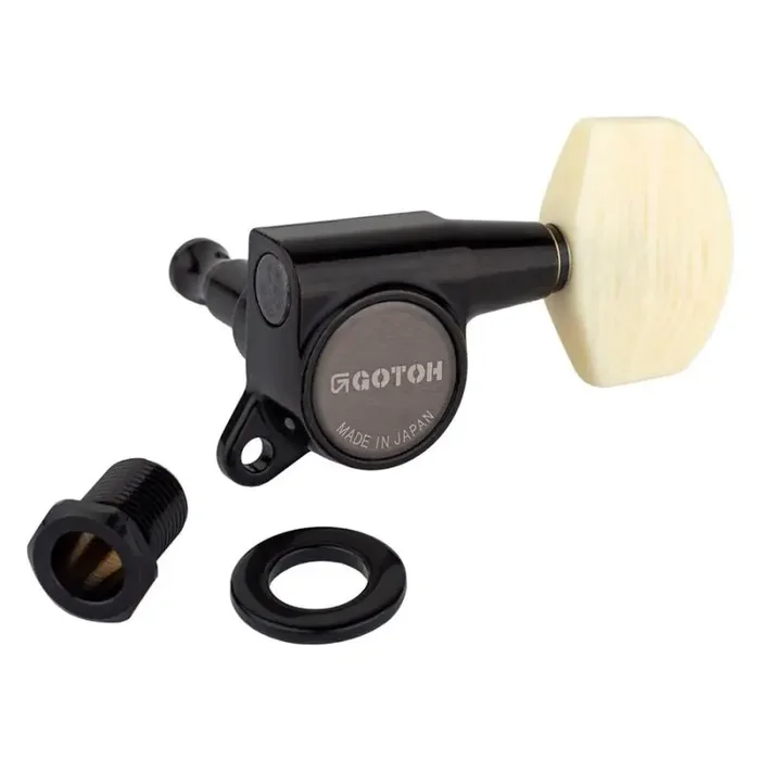 Gotoh SG381 machine heads with M01 buttons, 3L3R, black
