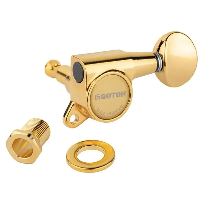 Gotoh SG381 machine heads with Magnum Lock and 05 buttons, 6L, gold