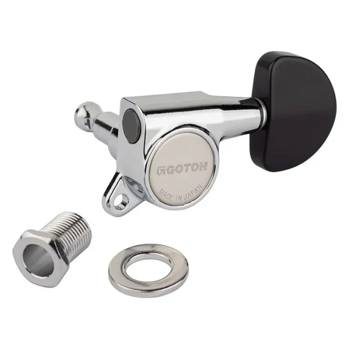 Gotoh SG381 machine heads with Magnum Lock and B20 buttons, 3L3R, chrome