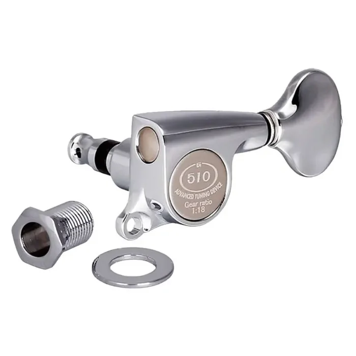 Gotoh SGS510Z machine heads with S5 buttons, 3L3R, chrome