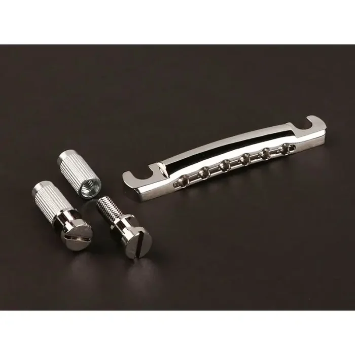 Gotoh tailpiece guitar, LP-model, with studs and anchors, stud distance 82mm, aluminium, nickel