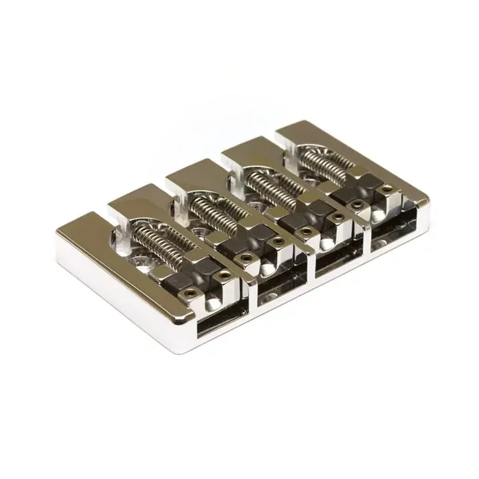 Graph Tech Ghost PN-8370-C4 – Loaded Hipshot A Style Bass Bridge, 4-String – Chrome