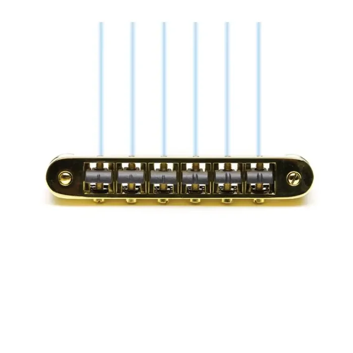 Graph Tech Ghost PN-8843-G0 – Loaded ResoMax NV2 Tune-O-Matic Bridge, 4 mm – Gold