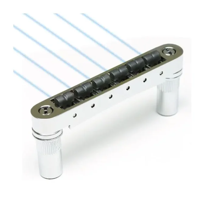 Graph Tech Ghost PN-8863-C0 – Loaded ResoMax NV2 Tune-O-Matic Bridge, 6 mm – Chrome