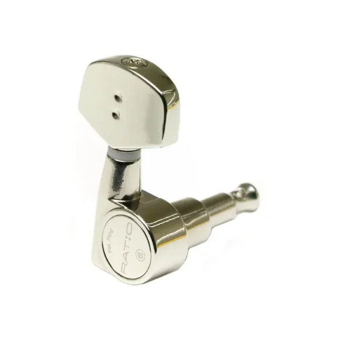 Graph Tech PRN-2311-N0 Ratio Electric Guitar Machine Heads with Contemporary Button – 3 + 3 – Nickel