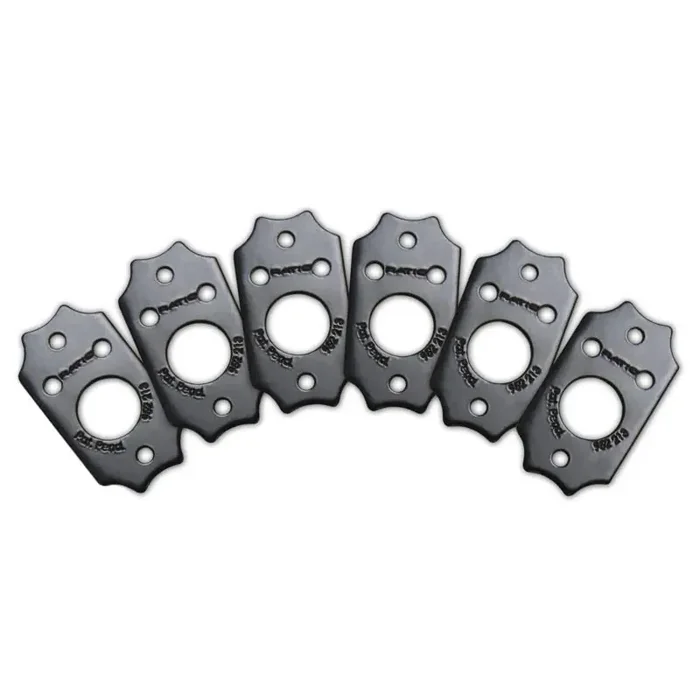 Graph Tech PRT-952-213-B0 Ratio InvisoMatch Mounting Plates, G-Style Two Screw Hole (6 pcs.) – Black