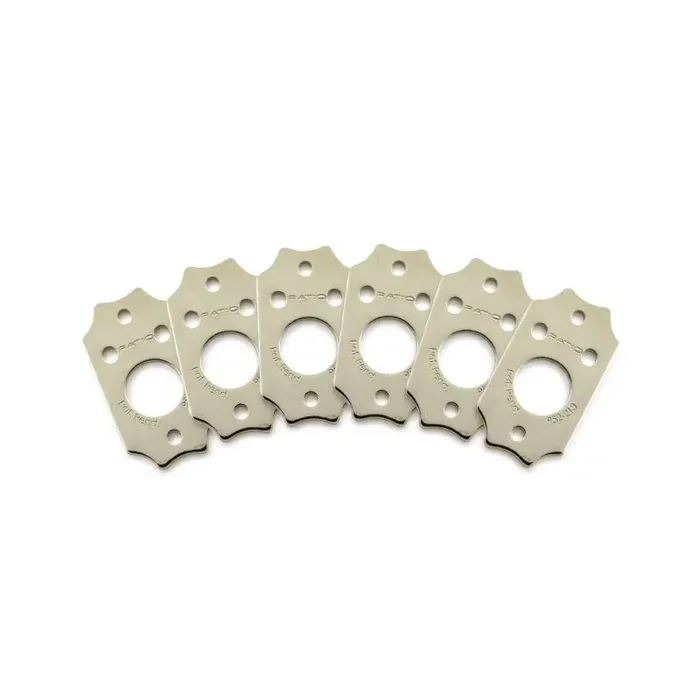 Graph Tech PRT-952-213-N0 Ratio InvisoMatch Mounting Plates, G-Style Two Screw Hole (6 pcs.) – Nickel