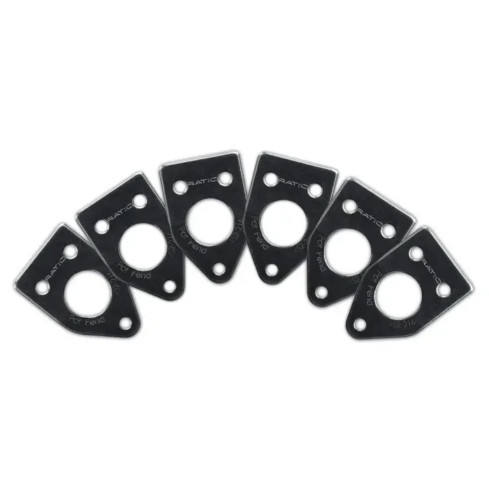 Graph Tech PRT-952-216-B0 Ratio InvisoMatch Mounting Plates, 90 Degree Screw Hole (6 pcs.) – Black