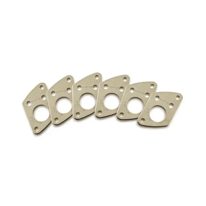 Graph Tech PRT-952-217-N0 Ratio InvisoMatch Mounting Plates, F-Style Screw Hole (6 pcs.) – Nickel