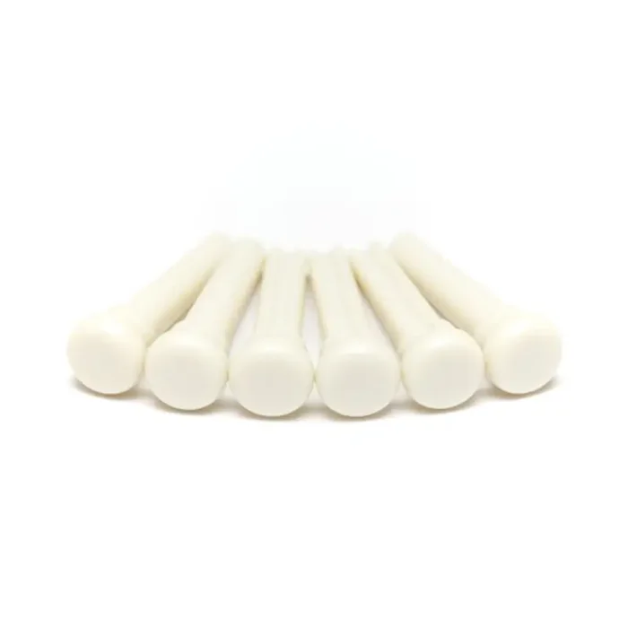 Graph Tech TUSQ PP-4000-00 – Presentation Style Bridge Pins – White – without Inlay