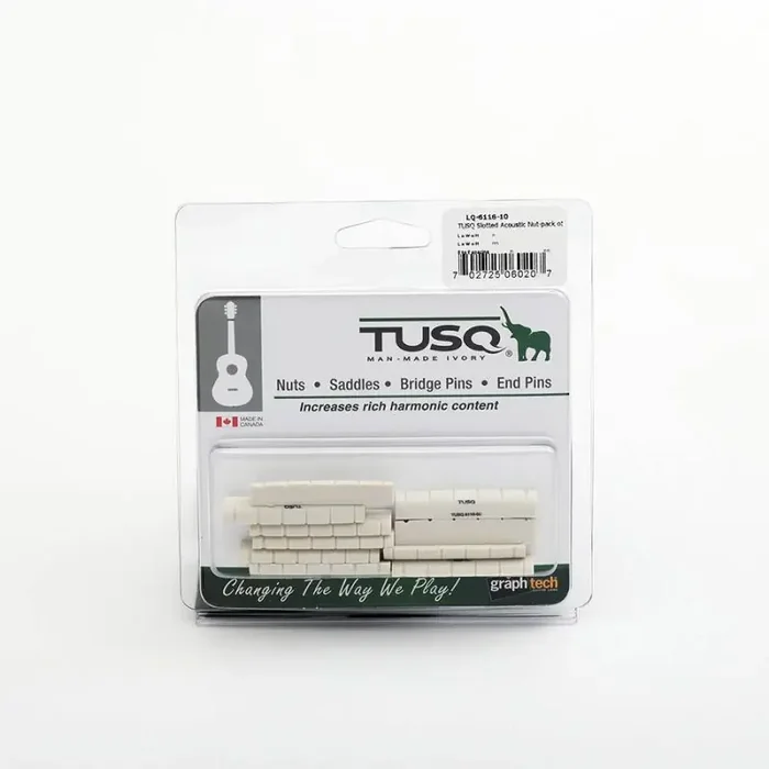 Graphtech TUSQ 10-pack acoustic guitar nuts, slotted