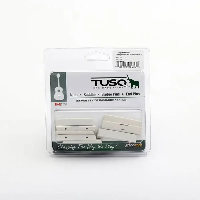 Graphtech TUSQ 10-pack Martin blank nuts, angled bottom