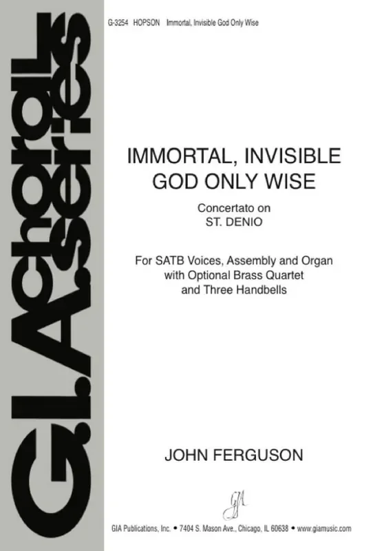Hal H. Hopson Immortal, Invisible, God Only Wise Gemischter Chor mit Klavier/Orgel
