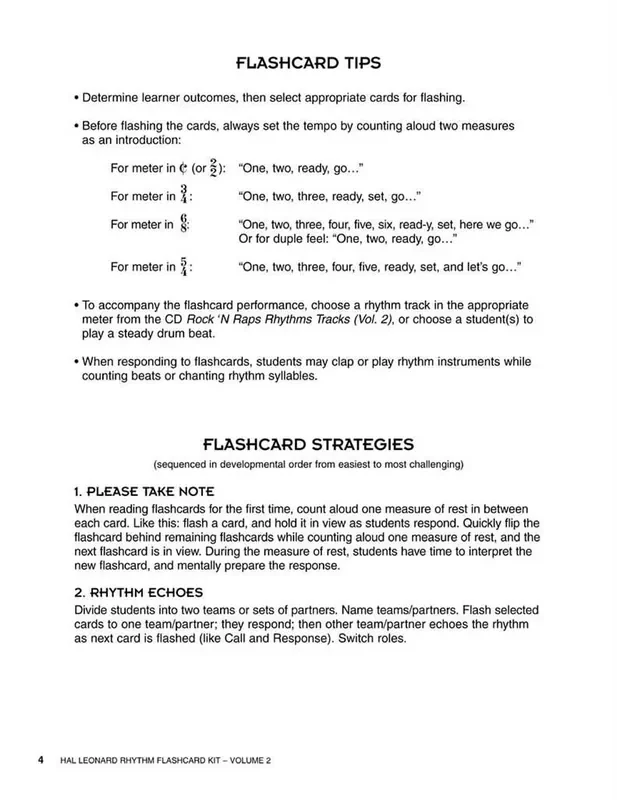 Hal Leonard Rhythm Flashcard Kit, Volume 2