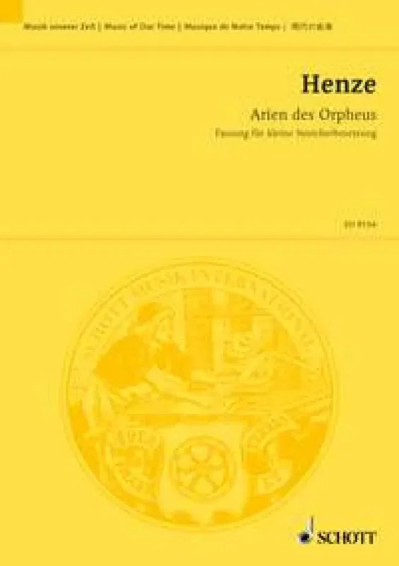Hans Werner Henze Arien des Orpheus Kammerensemble