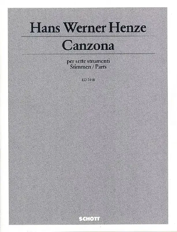 Hans Werner Henze Canzona Kammerensemble