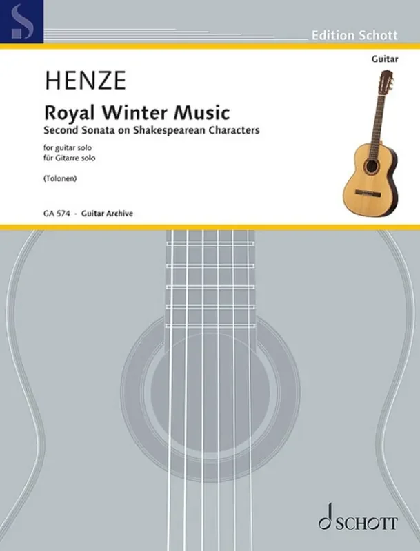 Hans Werner Henze Royal Winter Music Gitarre Solo