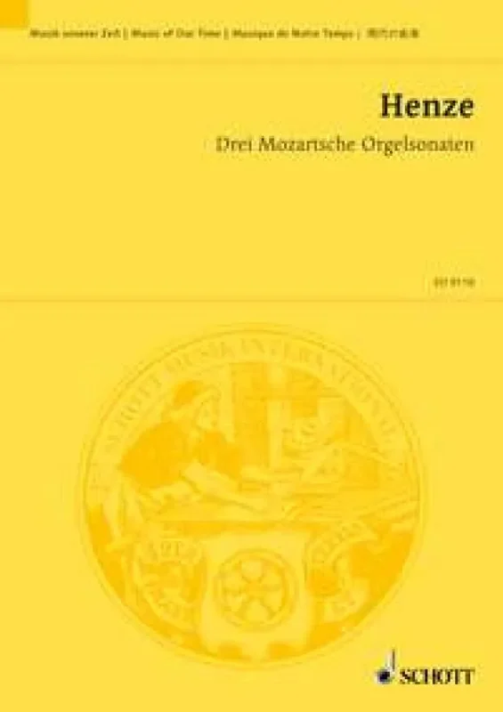 Hans Werner Henze Three Mozart Organ Sonatas Kammerensemble