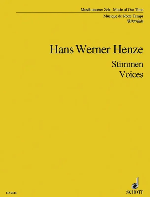 Hans Werner Henze Voices – Stimmen Kammerensemble