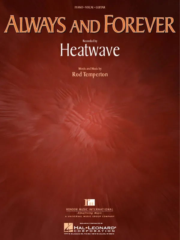 Heatwave Always and Forever Gesang mit Klavier