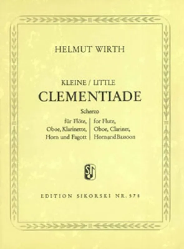 Helmut Wirth Kleine Clementiade Blasquintett