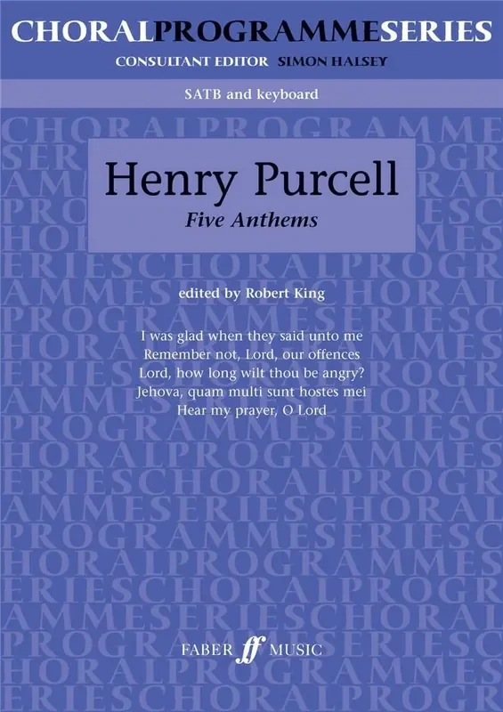 Henry Purcell Five Anthems Gemischter Chor mit Begleitung