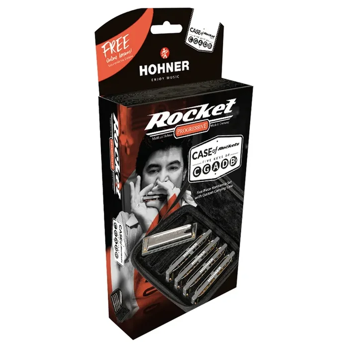 Hohner Mundharmonika Rocket C/G/A/D/Bb Set