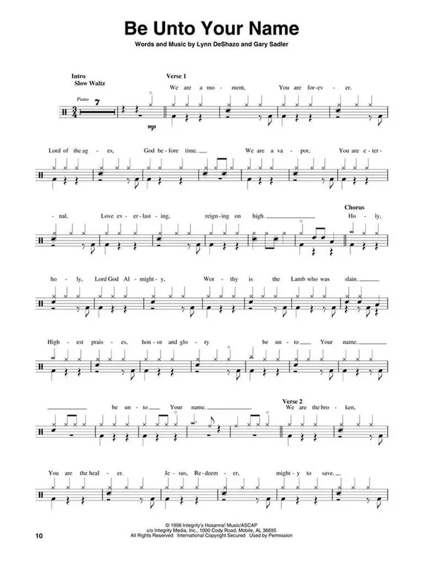 Holy Is the Lord – Drum Edition Schlagzeug