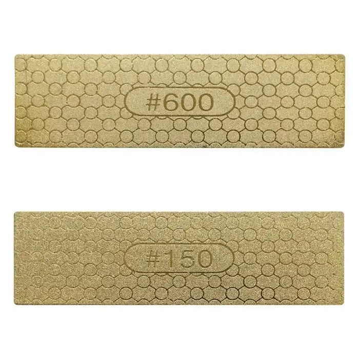 Hosco dual grit mini diamond plates, for honing sharp fret ends and sharpening knives, 150/600 grit