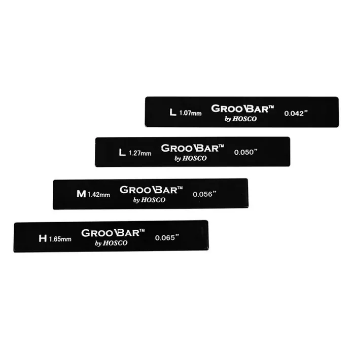 Hosco Groobar, aid to determine nut slot height, 4/set