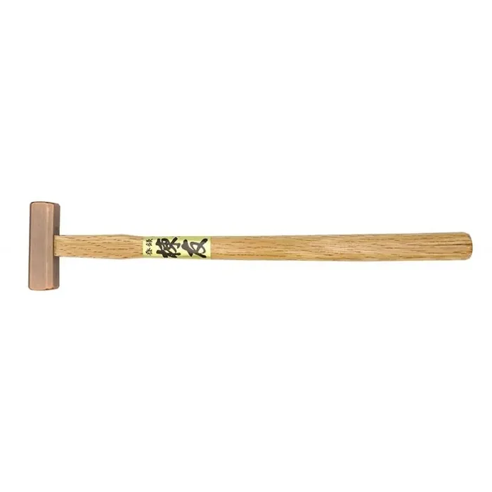 Hosco Japan bronze fretting hammer, flat sides and curved side, total length 300 mm