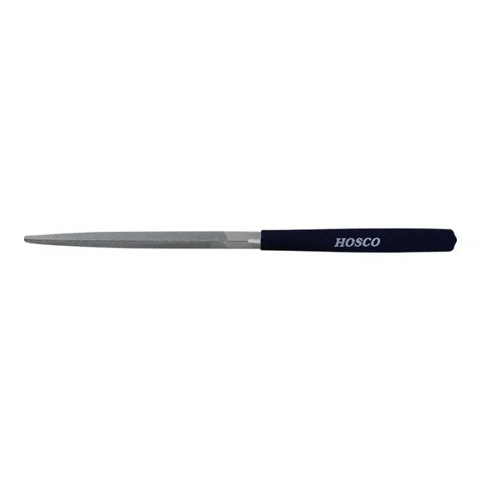 Hosco Japan nut and saddle shaping file, 100mm cutting length, ‘non-clog‘ coated, triangle