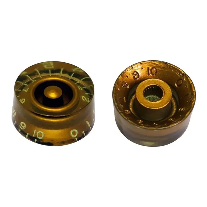 Hosco Japan speed knob set, true CAB relic gold, inch size, 4 pcs.