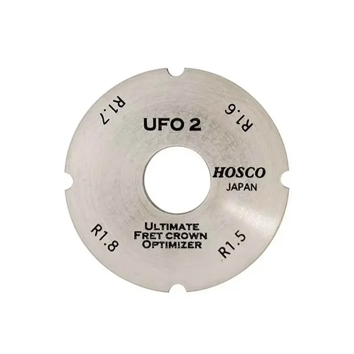 Hosco Japan ultimate fret crown optimizer, four radii (1.5-1.8mm) for medium-large frets, 600 grit diamond