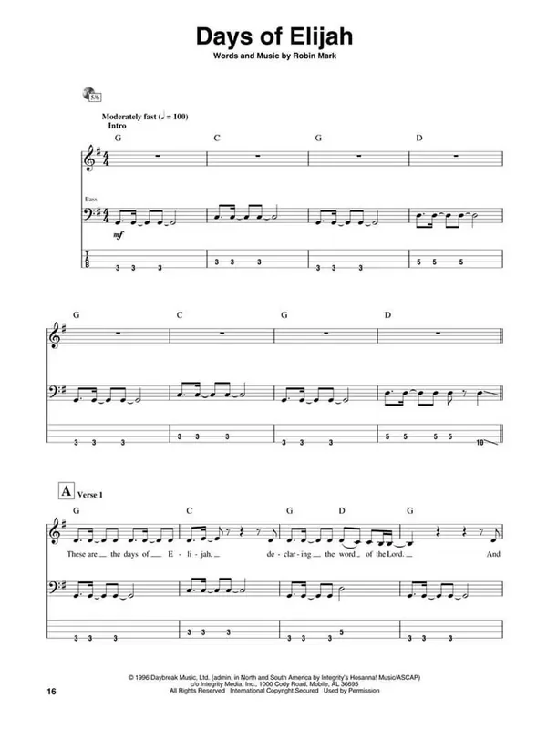 How Great Is Our God – Bass Edition Bassgitarre Solo