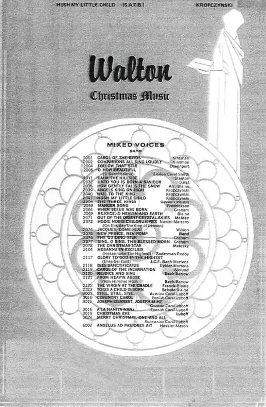 Hush, My Little Child (Arr. Thaddeus J. Kropczynski) Gemischter Chor A cappella