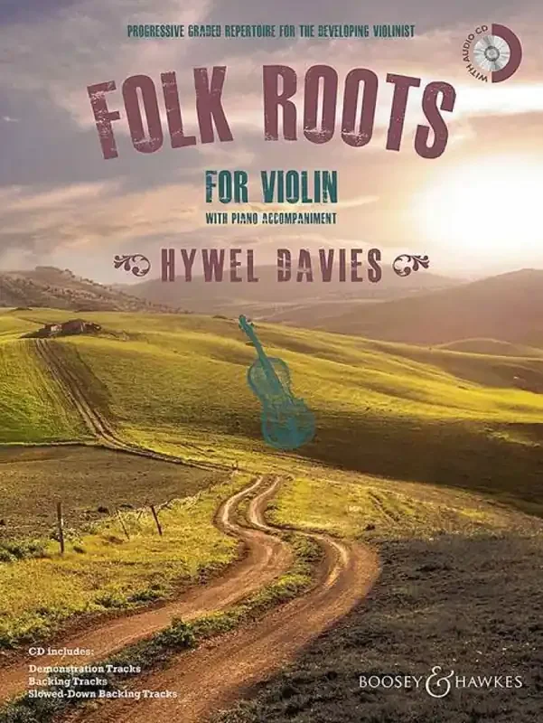 Hywel Davies Folk Roots for Violin Violine mit Begleitung