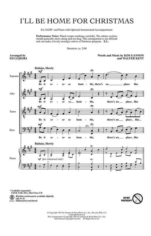 I‘ll Be Home for Christmas