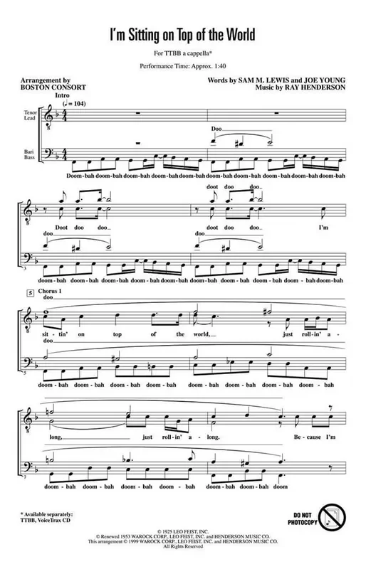 I‘m Sitting on Top of the World