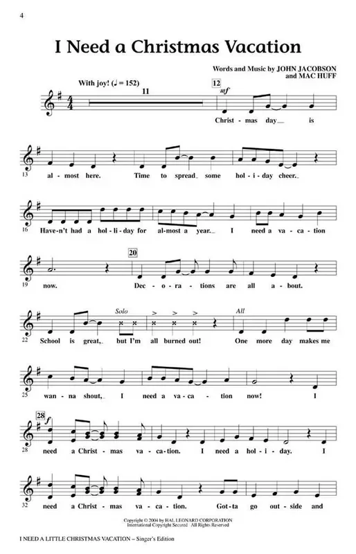 I Need A Little Christmas Vacation