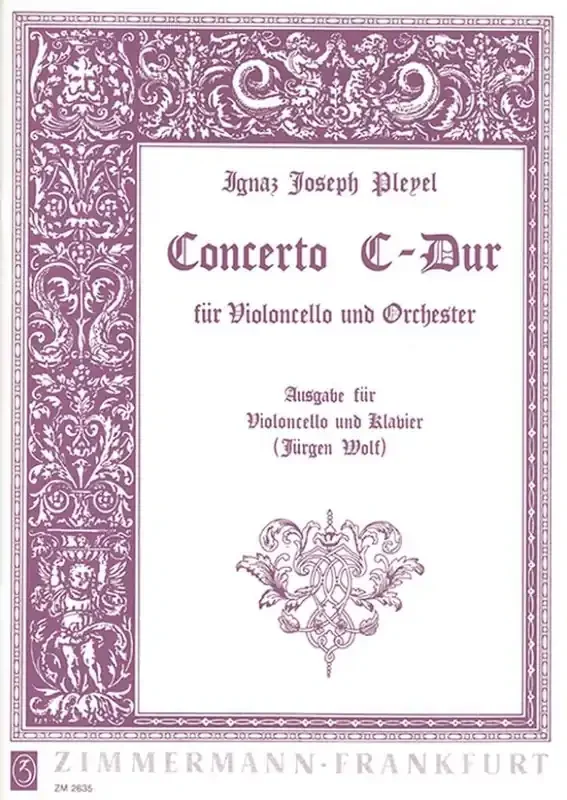 Ignace Pleyel Concerto C-Dur (Arr. Jürgen Wolf) Orchester mit Solo